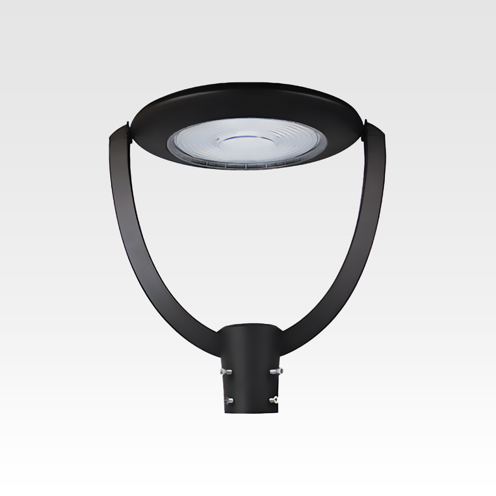 The 11408 LED post top light is one of Alcon Lighting’s most popular parking lot lights