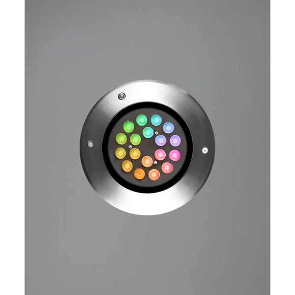 8-Inch In-Ground RGBW Color-Changing LED Well Light