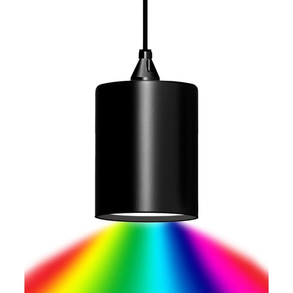 6-Inch RGBW Color-Changing Cylinder LED Pendant Light