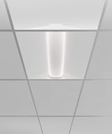 Perforated Metal Center-Basket Recessed LED Troffer Light