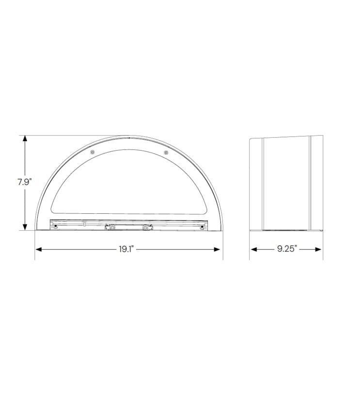Outdoor LED Half Moon Wall Pack