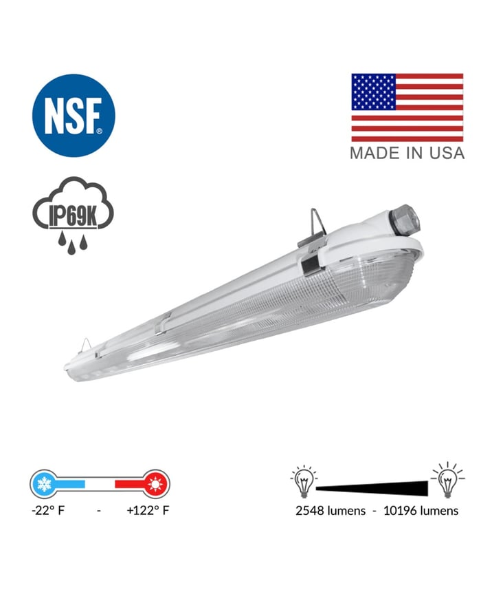 Low-Profile IP69K Vapor Tight LED Canopy Light