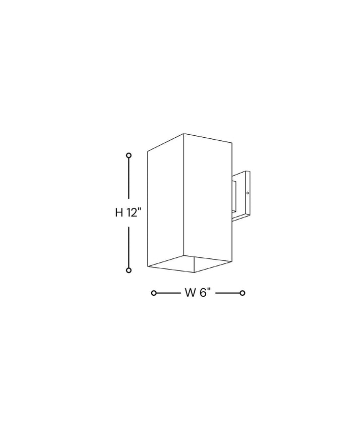 6-Inch Turtle-Friendly Cube LED Direct Wall Downlight