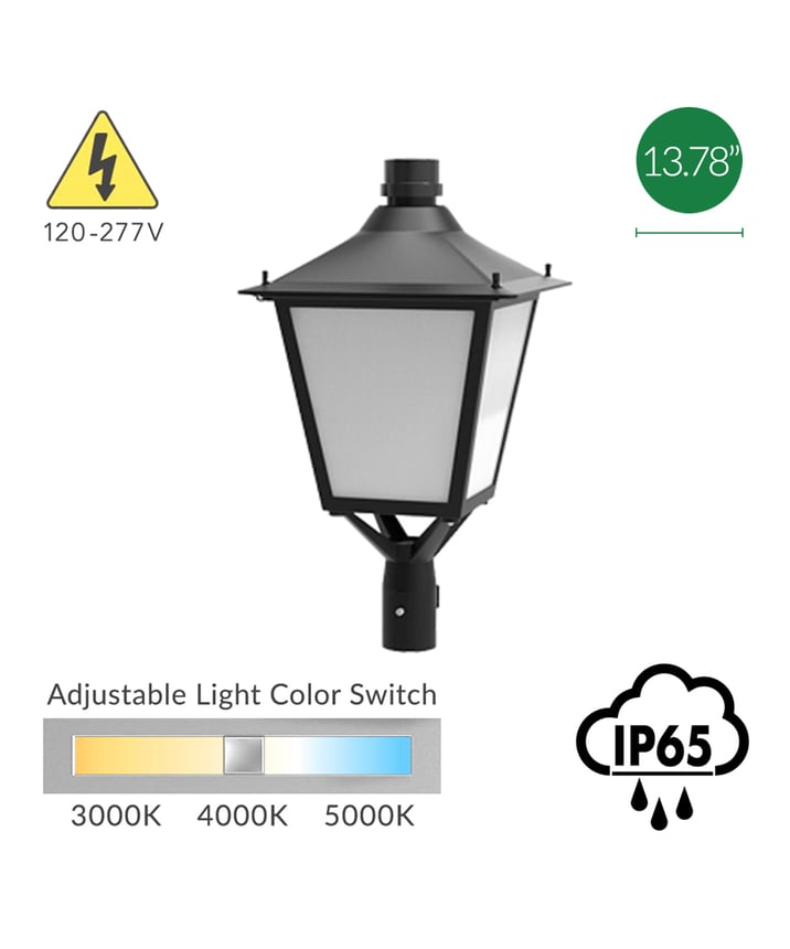 Architectural LED Outdoor Lamp Post Light