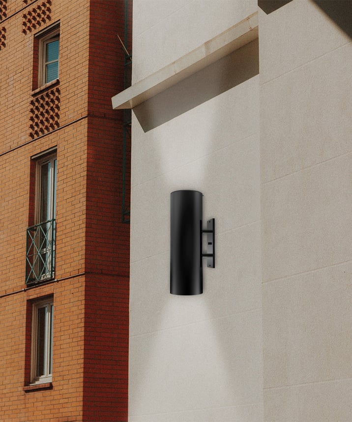 Alcon 11234 Outdoor Large Wall Cylinder LED Uplight/Downlight