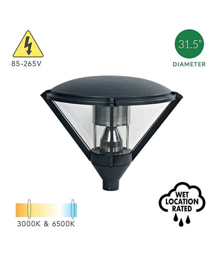 Exterior Architectural LED Post Top Area Light