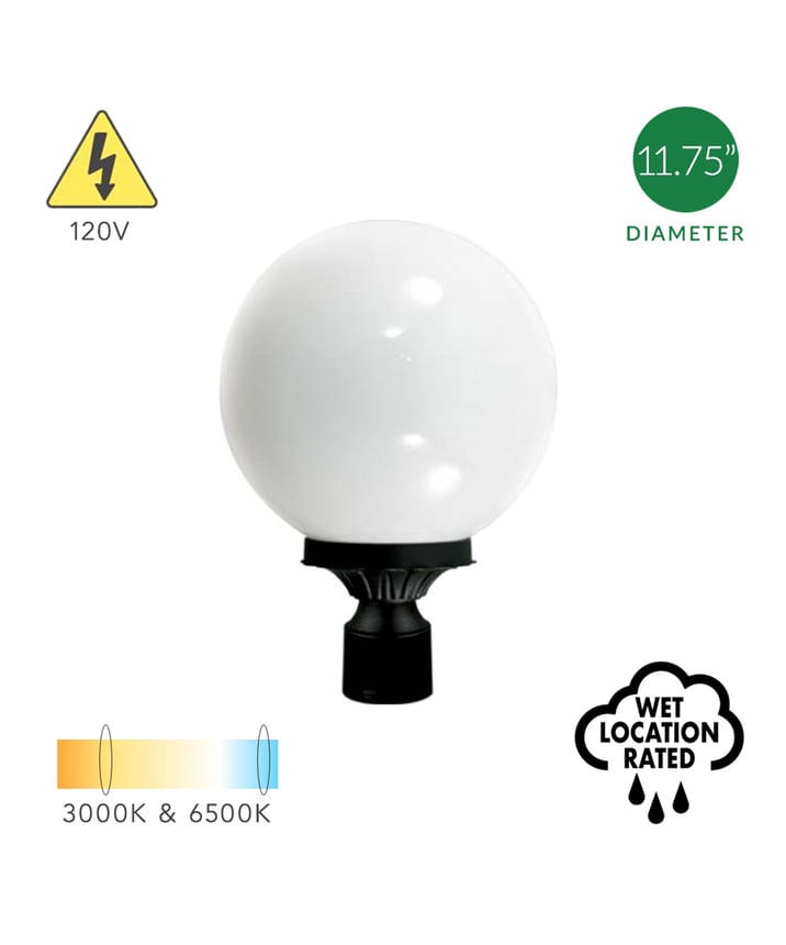 Exterior Commercial LED Globe Post Light