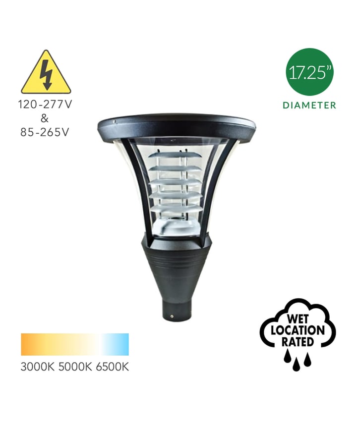 Exterior Commercial LED Parking Lot and Area Post Light