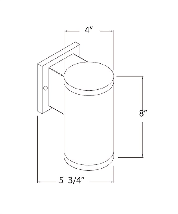4-Inch Architectural Cylinder Downlight LED Wall Light