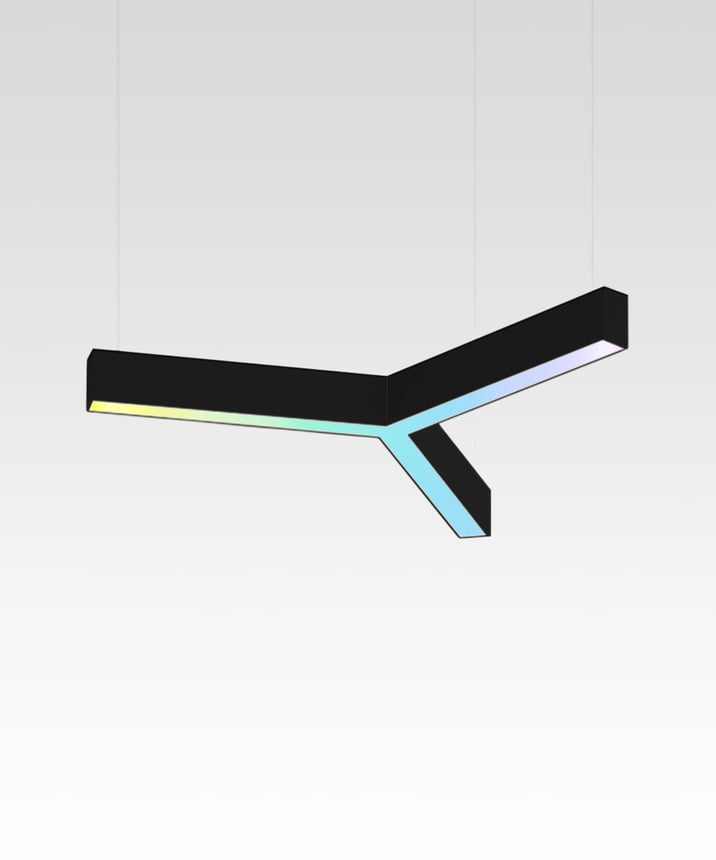 2.5-Inch RGBW Color Changing Y-Shaped LED Pendant Light