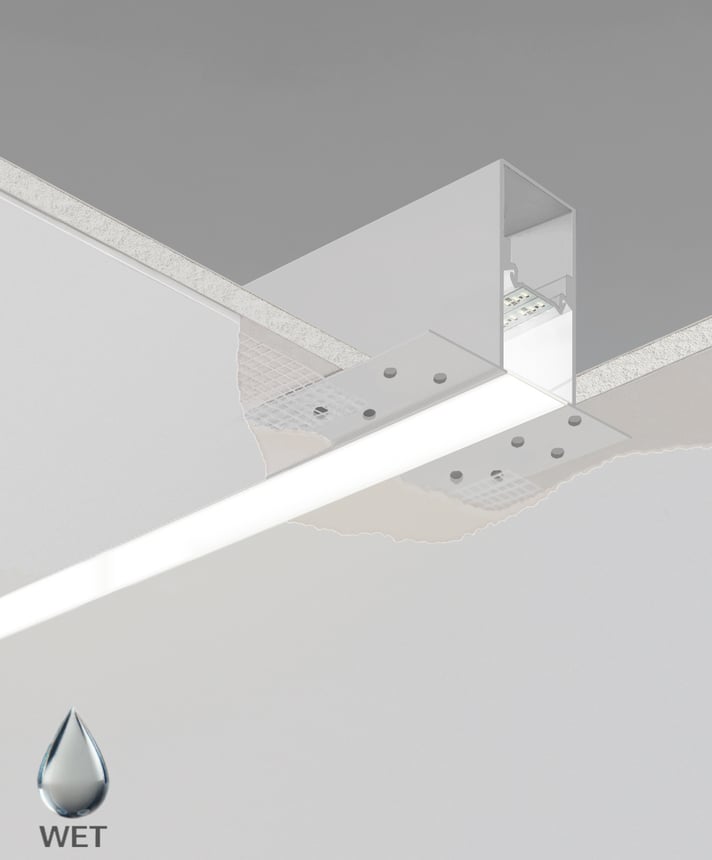 Wet Location 2.5-Inch LED Linear Recessed Light