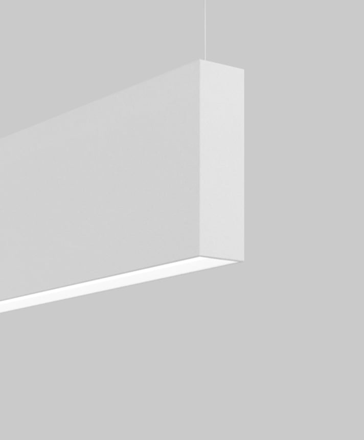 Alcon 12101-20-P-12 acoustic pendant light shown with frost, white, finish and regressed lens