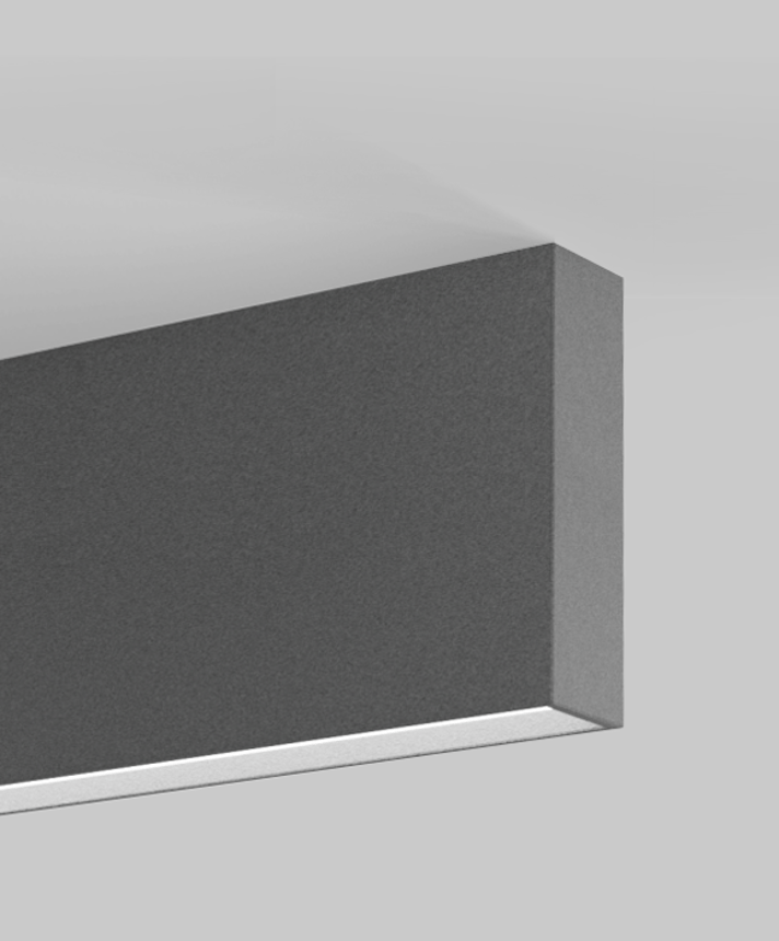 Alcon 12101-20-S-12 acoustic ceiling light shown with pewter finish and regressed lens