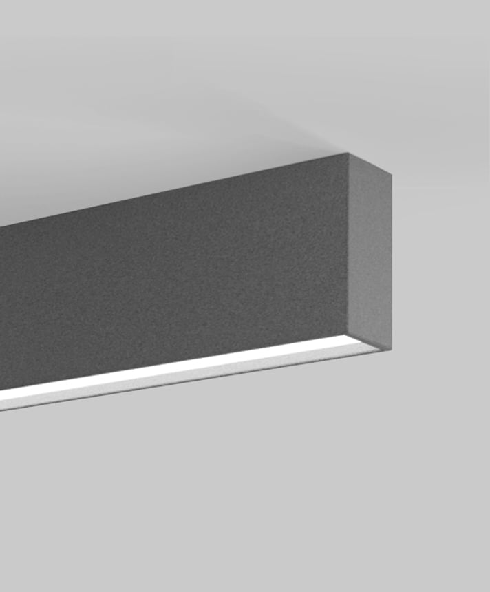 Alcon 12101-20-S-8 acoustic ceiling light shown with cobalt finish and regressed lens