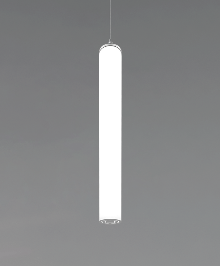 Vertical Tube LED Cylinder Pendant Light