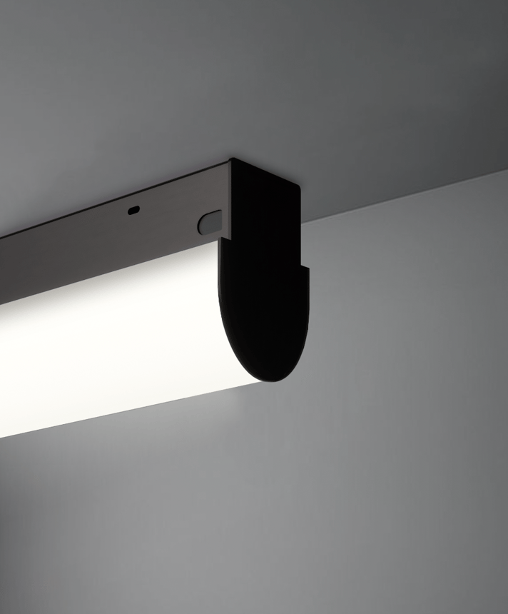 3-Inch Wrapped Linear Hemisphere LED Surface Mount Light