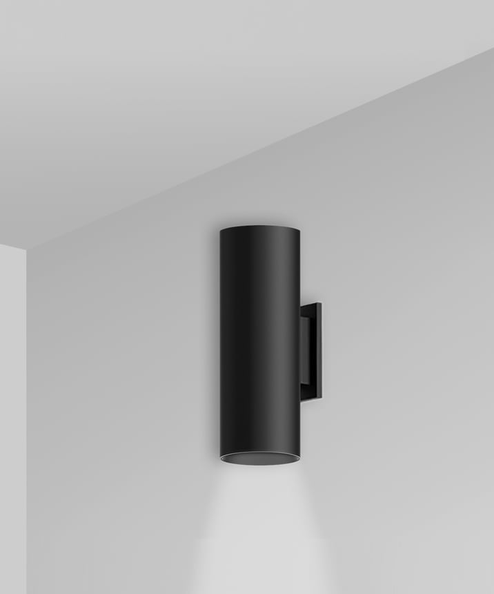 Alcon 12302-W Architectural Cylindrical Wall-Mounted LED Up/Down Light