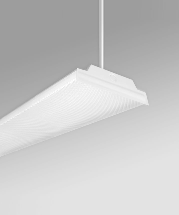 Antimicrobial Low Bay Wraparound LED Pendant Light