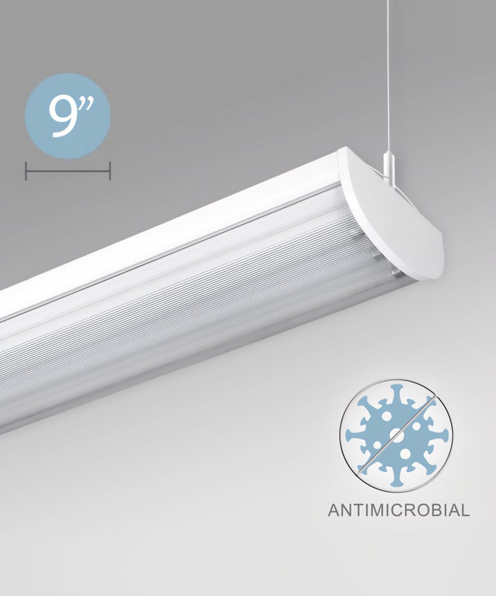 Antimicrobial Linear LED Suspension Light