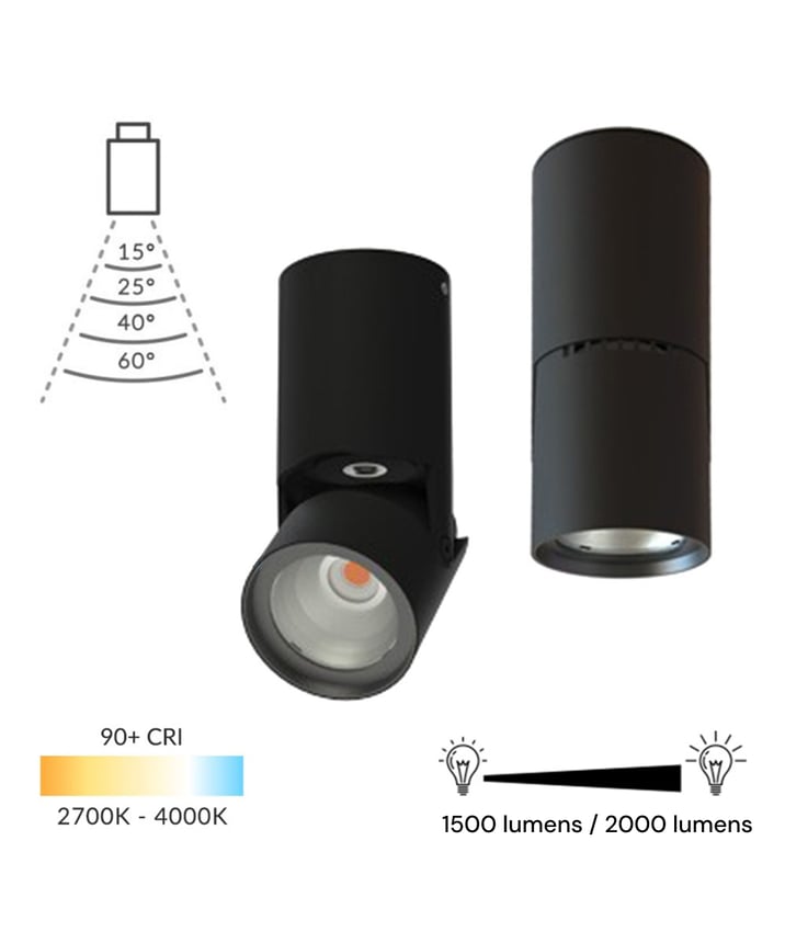 3.5-Inch Architectural Adjustable Suspended LED Cylinder Light