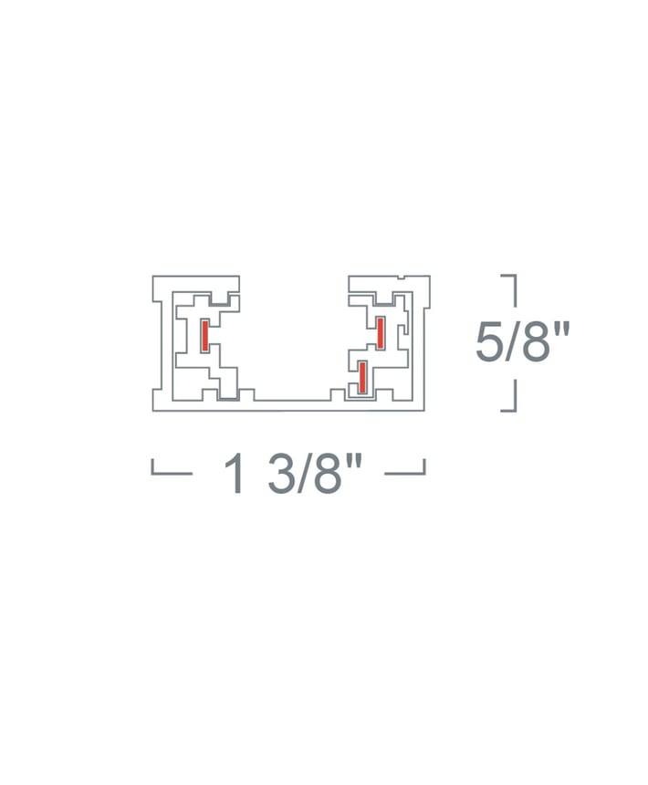 H-Type One-Circuit Track Lighting Channel