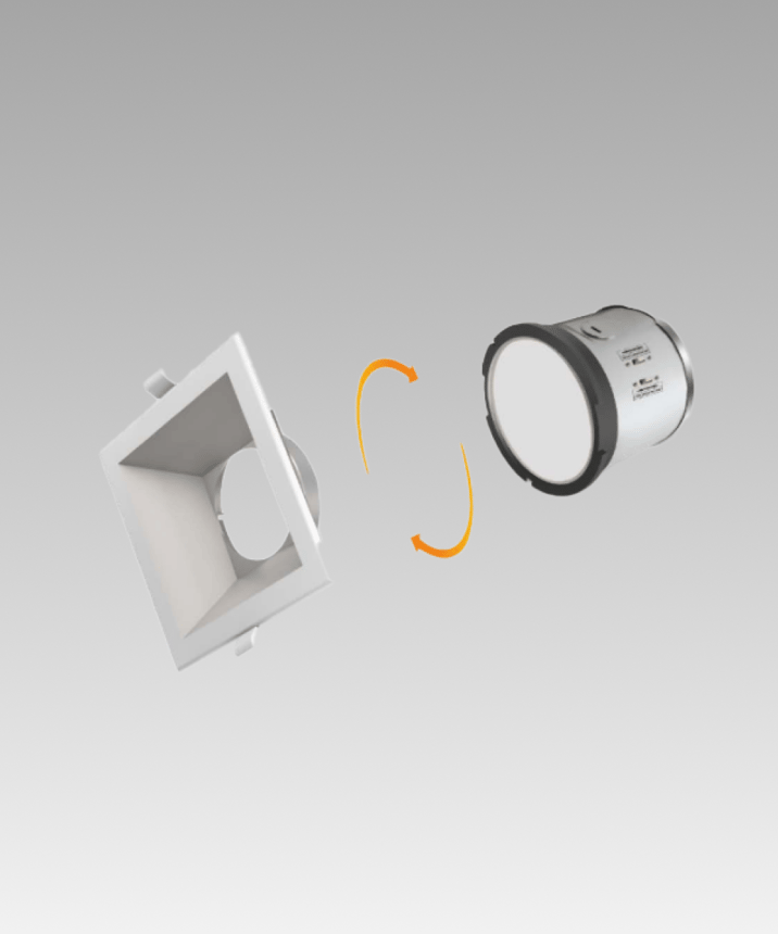 J-Box 6-Inch Recessed Square LED Downlight