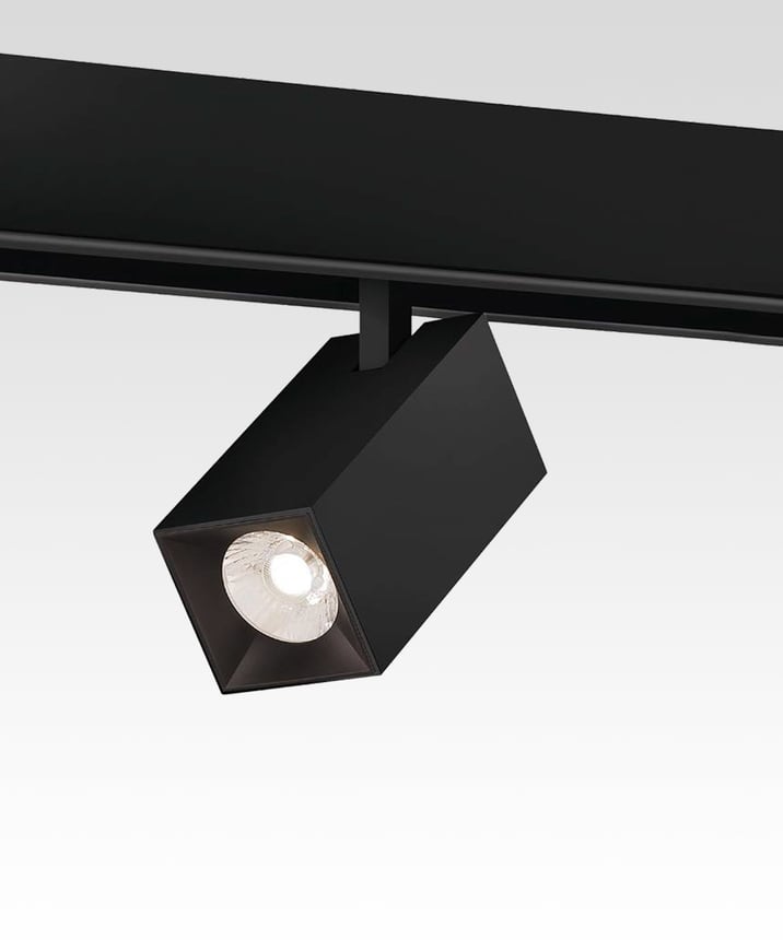 2.5-Inch Adjustable Square Spotlight Modular Track Component