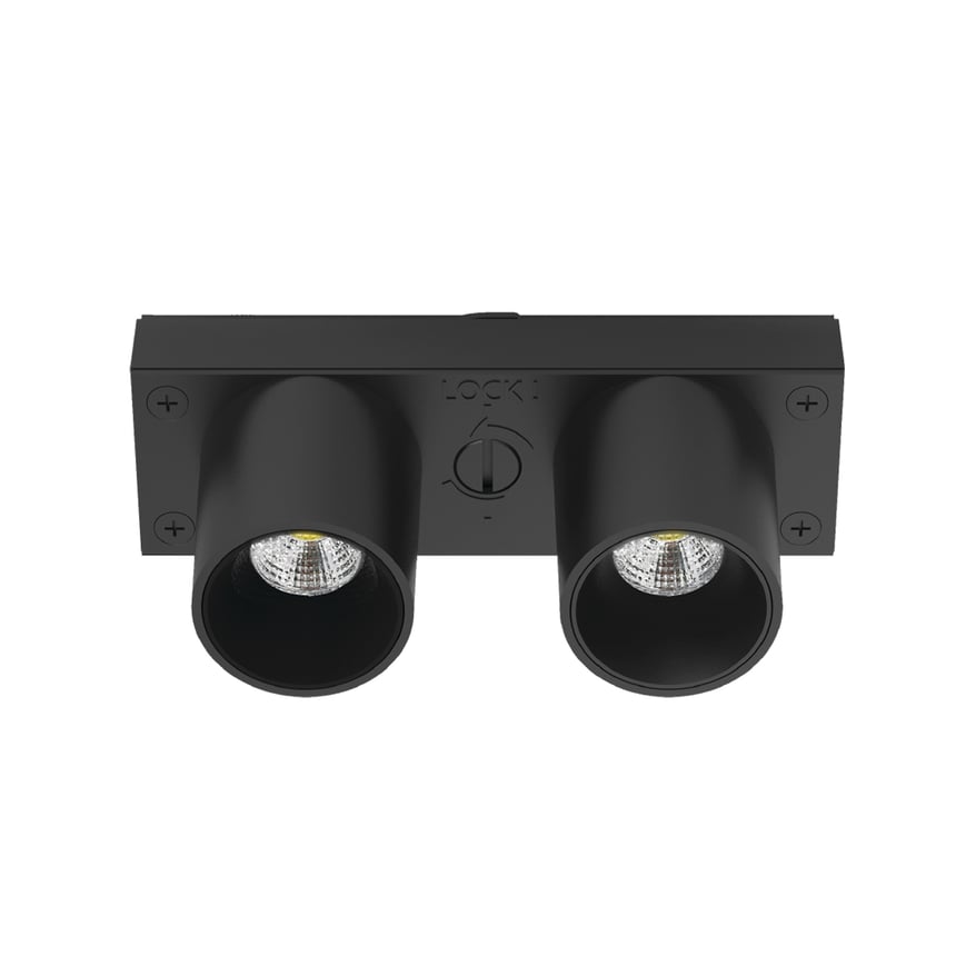 35º Dual-Head Downlight Modular Track Component