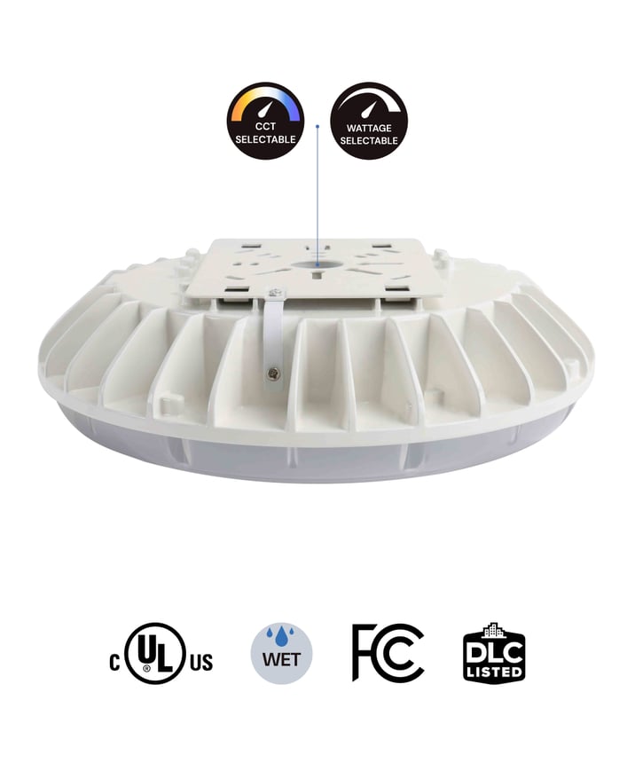 13-Inch Low-Profile Round LED Canopy Light