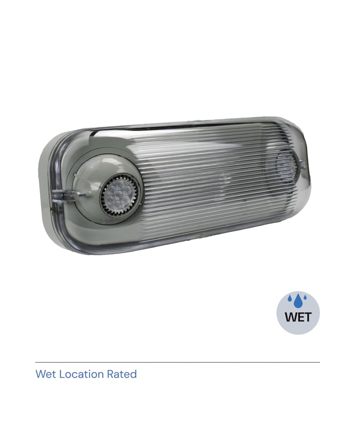 Alcon Lighting 16101 Polo Architectural LED Dual Head Semi-Recessed MR16 Emergency Unit
