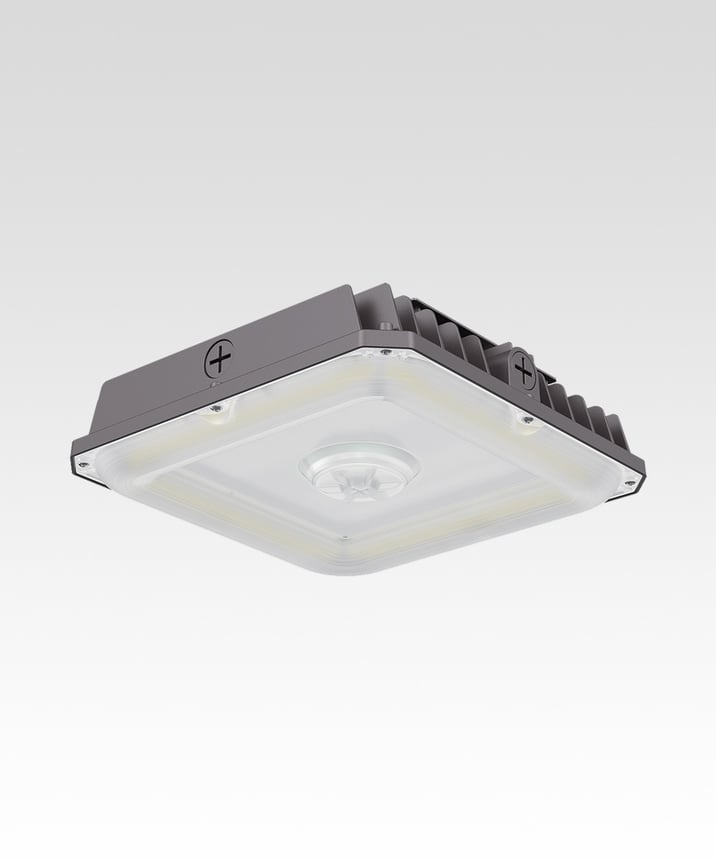 Low-Profile High-Efficiency Square LED Canopy Light