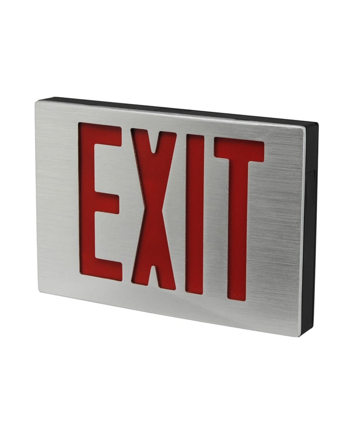 Alcon 16108 New York City Compliant Diecast Aluminum Exit Sign