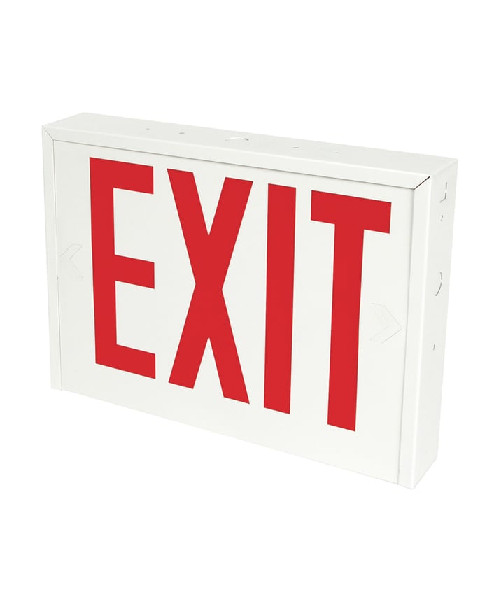 Alcon 16122 New York City Compliant Steel LED Exit Sign
