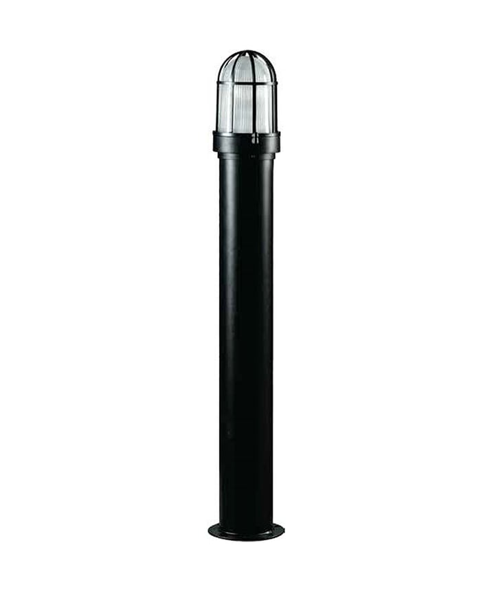 Alcon 9001 40-Inch Outdoor Bollard LED Pathway Light shown in a black finish.