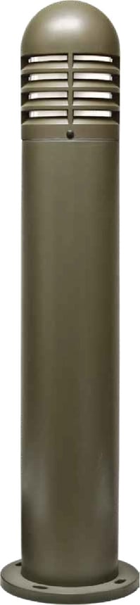 Alcon 9006 41-Inch Outdoor Bollard LED Pathway Light shown in a bronze finish.