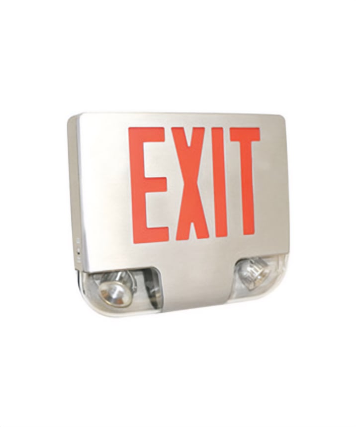 Alcon Lighting 16114 Combination LED Exit Signs with Emergency Lights