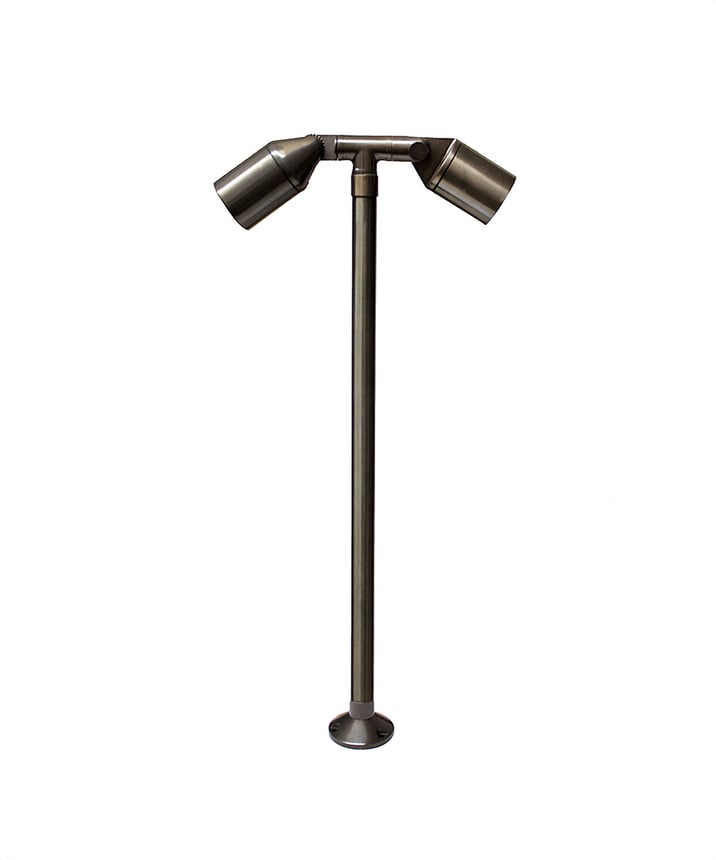 Brass LED Directional Twin Landscape Path Light