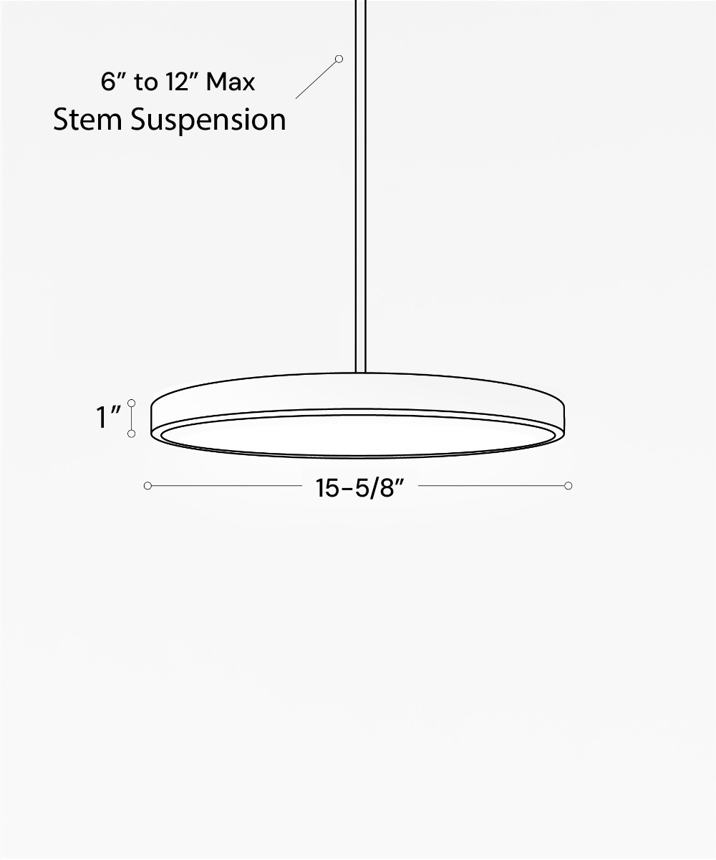 12182-7 LED disk light shown in a black finish and with a 7-inch diameter flush lens.