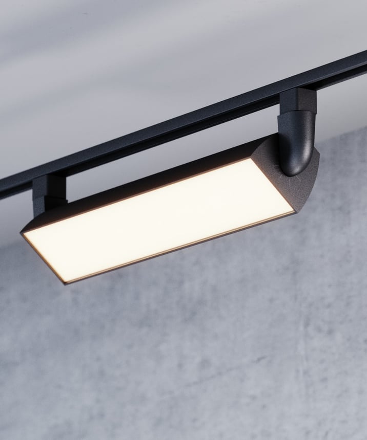 Alcon 13128-23 Black 23-Inch Architectural Wall Wash LED Track Light – 19.75" Length x 3.75" Width x 5" Height