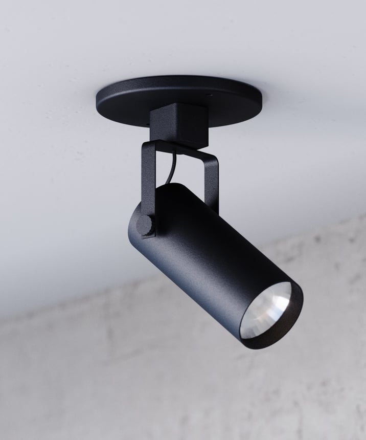 Alcon 13340-LG-MR Black Multi-Sized LED Monopoint Head – 8.25" Total Height x 5.38" Cylinder Length x 2.38" Cylinder Diameter