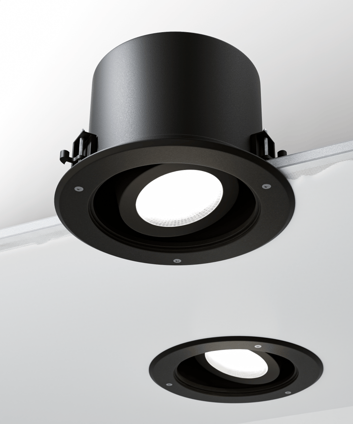 Alcon 14078-ADJ-6 Round Vandal Resistant Exterior Adjustable Can Light shown in a Bronze finish