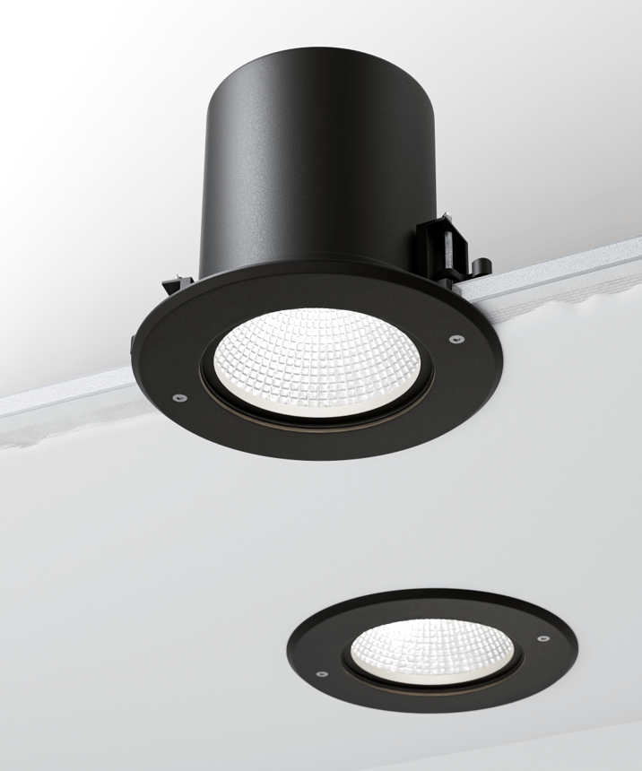 Alcon 14078-4 Round Recessed Resistant Exterior Can Light shown in a Bronze finish 