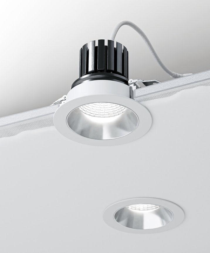 Alcon 14143-R-TF Recessed Light shown in a Black finish