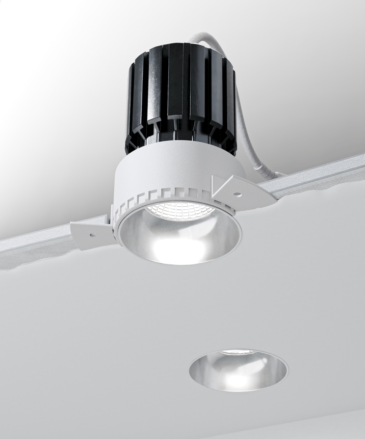 Alcon 14143-R Trimless Recessed Light shown in a Black finish
