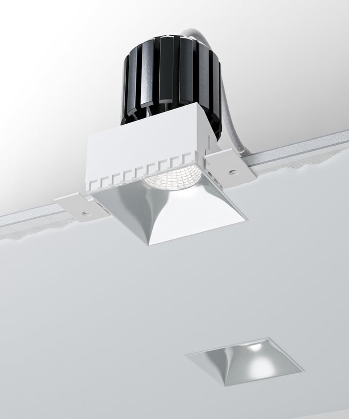 Alcon 14143-S Trimless Recessed Light shown in a Black finish