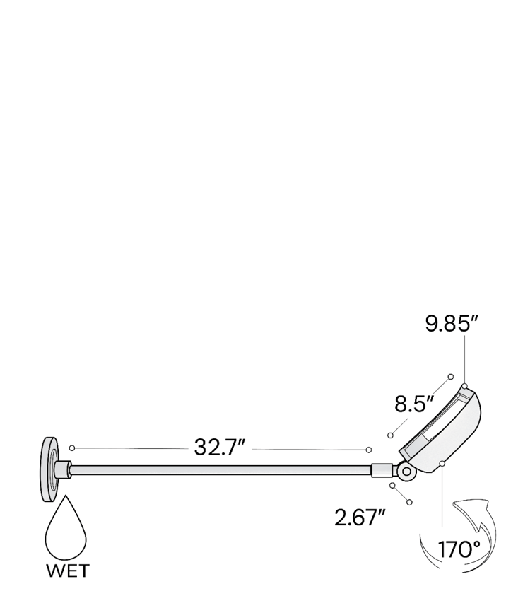 Alcon 31033 White Selectable Exterior Commercial LED Sign Light – 12 1/5" Length x 9 6/7" Width x 12 1/5" Height x 2 2/3" Depth