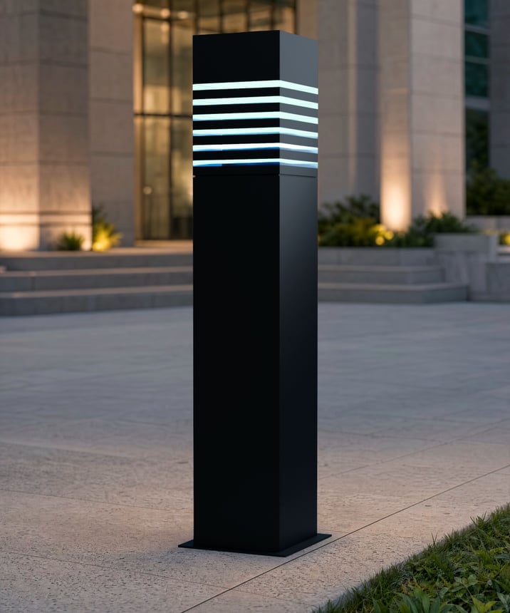 42-Inch Square Commercial LED Bollard Light