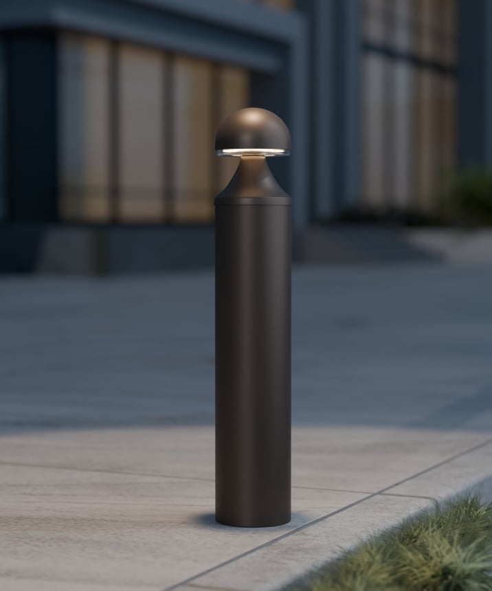 36-Inch Dome-Top Commercial LED Bollard Light