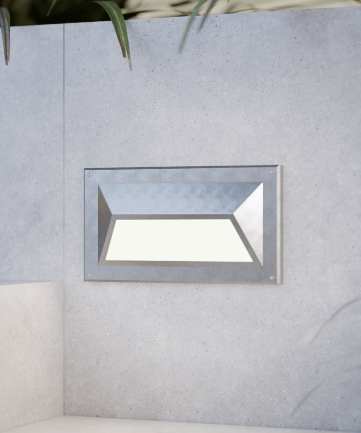 Stainless Steel Wall-Mounted LED Step and Driveway Light