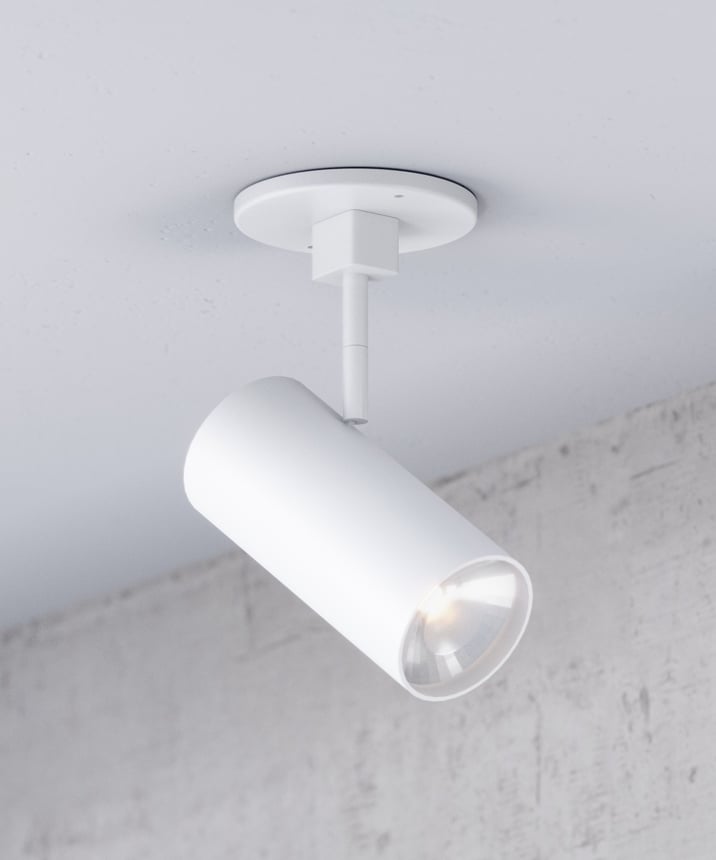 Alcon 14130-XL-MR Black 2.5-Inch Architectural Adjustable LED Monopoint Spot Light – 6" Total Height x 2-13/16" Adjustable Body Height x 2-9/16" Head Diameter x 1-7/8" Lens Diameter
